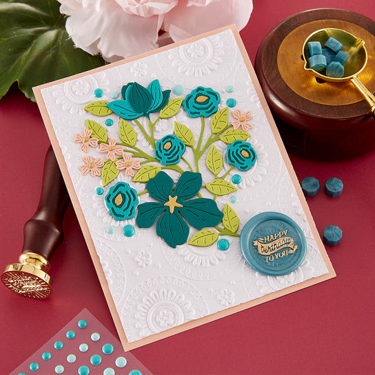 Spellbinders Mandala Blooms 3D Embossing Folder