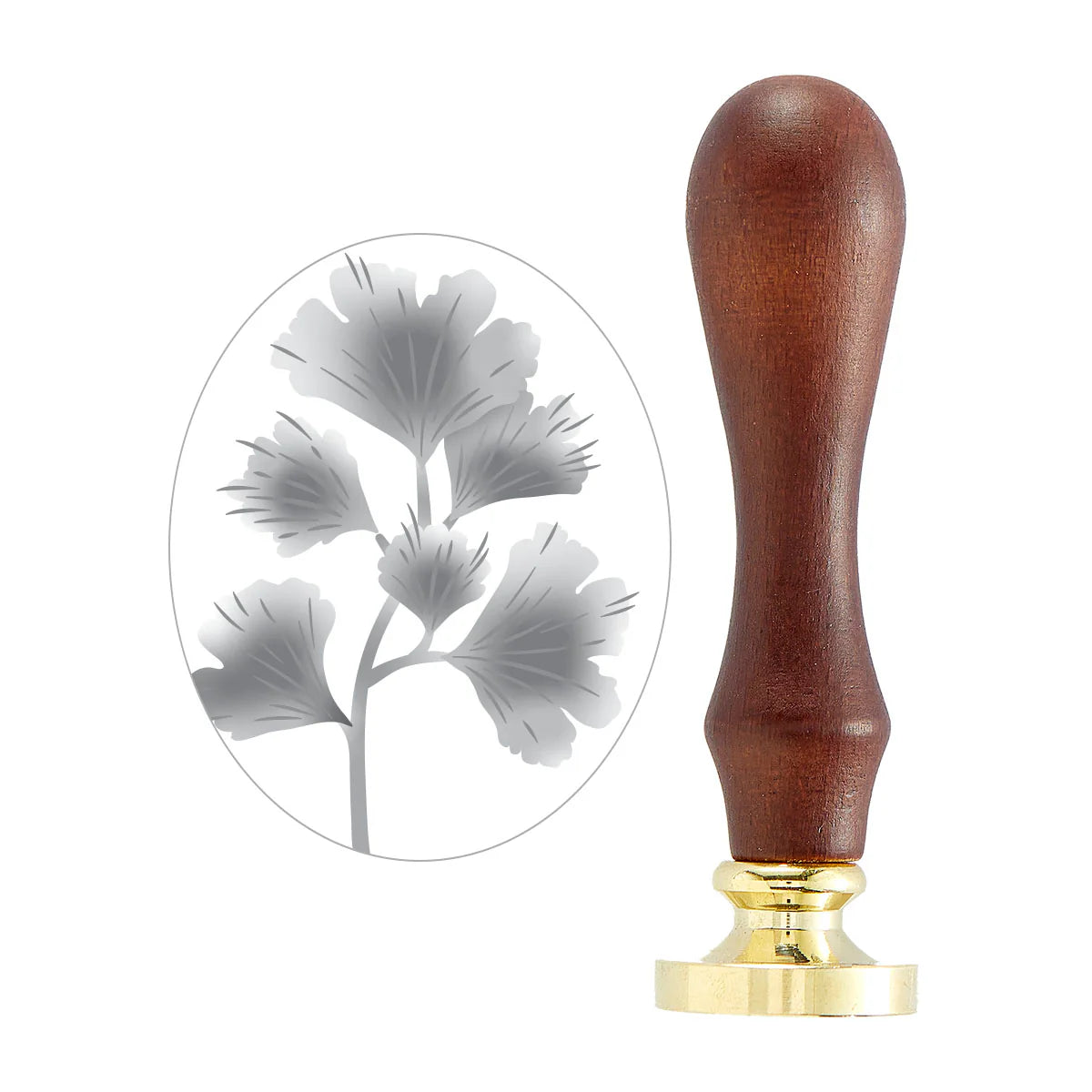 Spellbinders Ginko Leaves 3D Wax Seal Stamp
