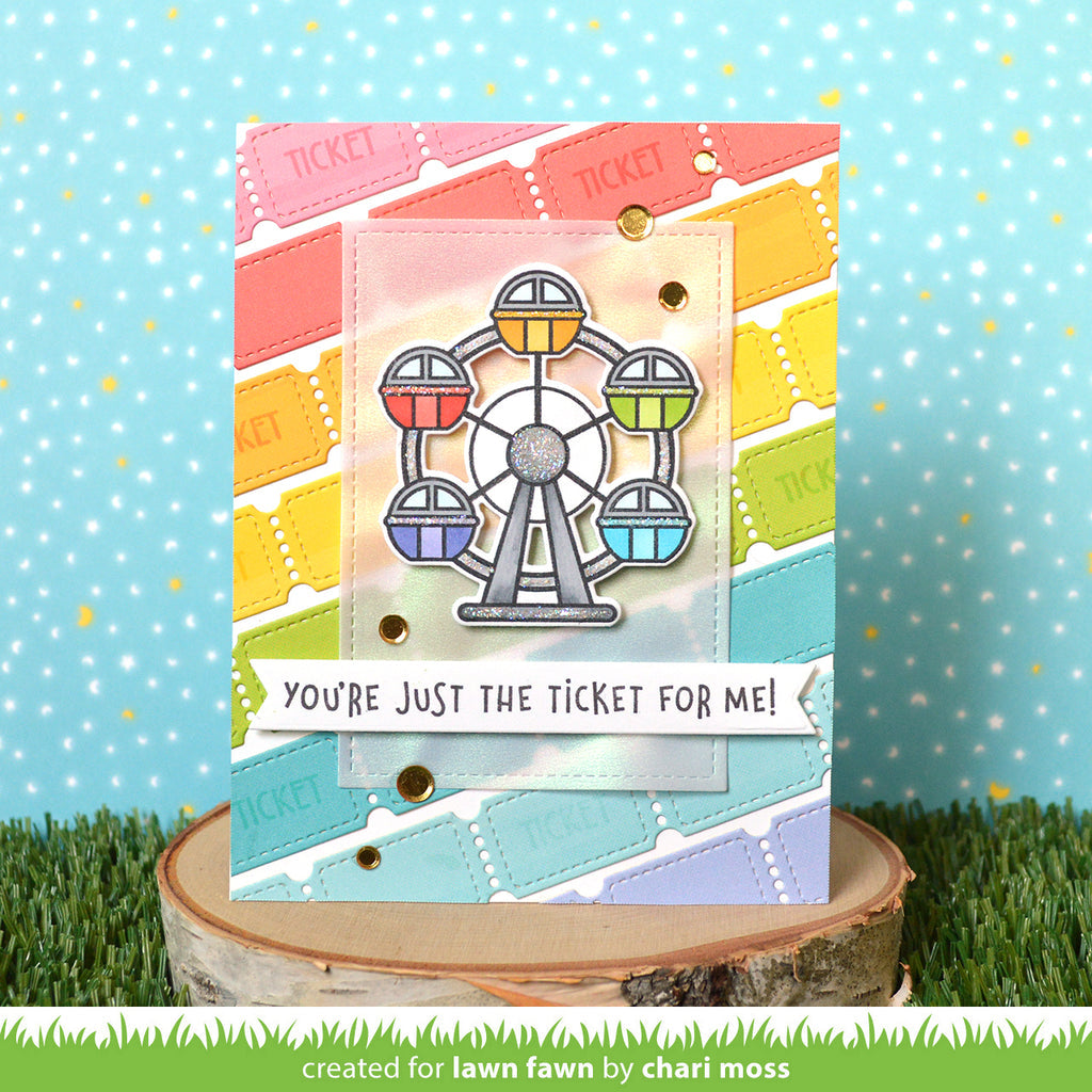 Lawn Fawn Wheely Great Day Stamp Set