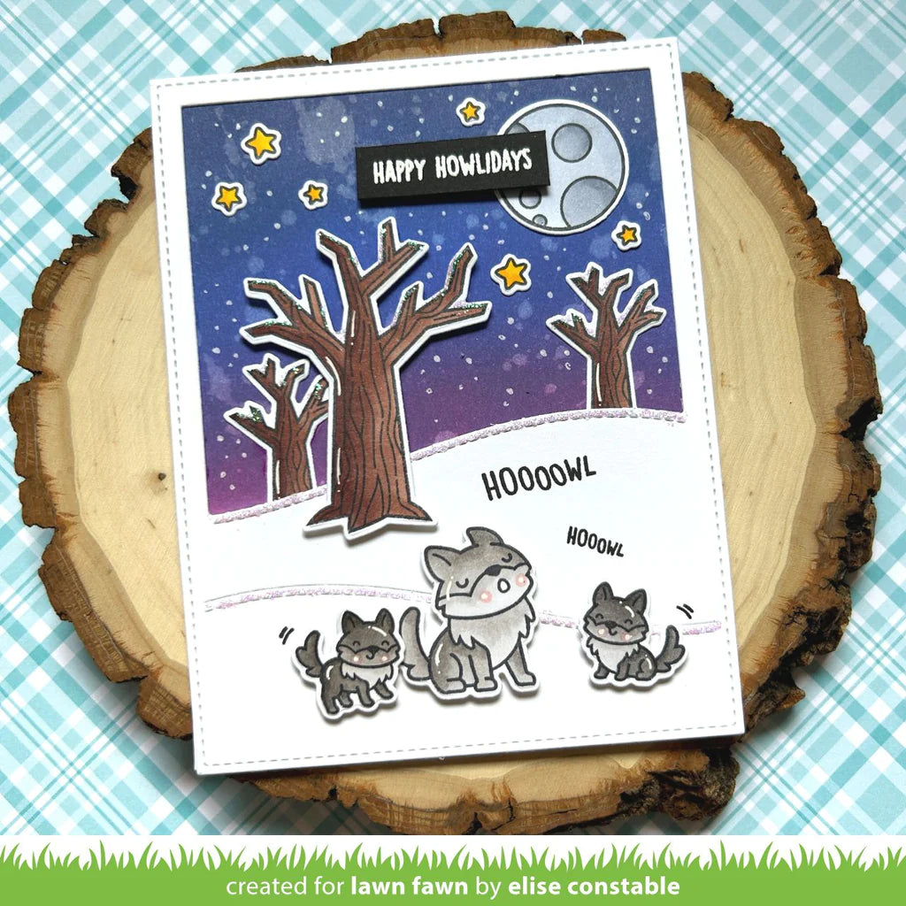 Lawn Fawn Wild Wolves Stamp Set