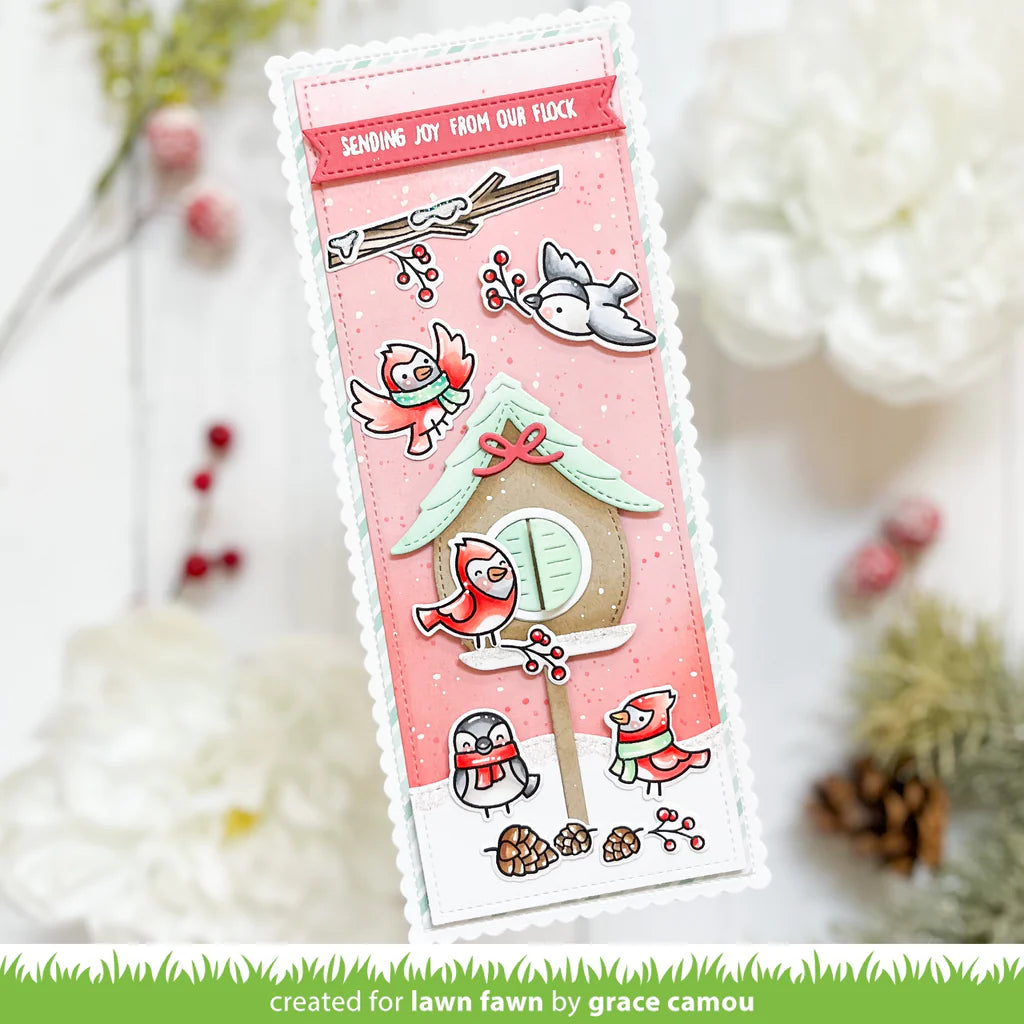 Lawn Fawn Winter Birds Stamp Set
