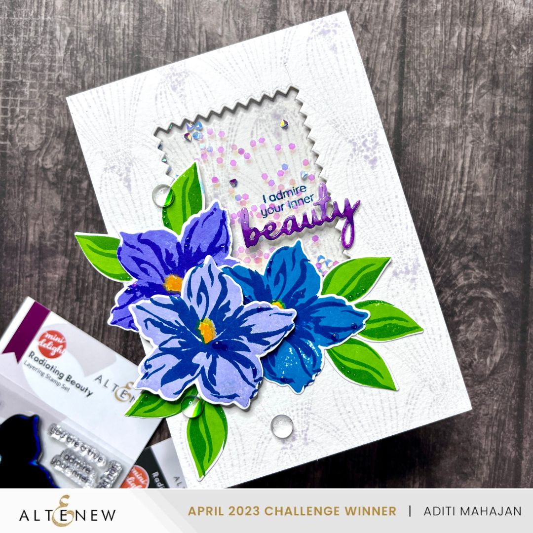 Altenew Mini Delight: Radiating Beauty Stamp & Die Set