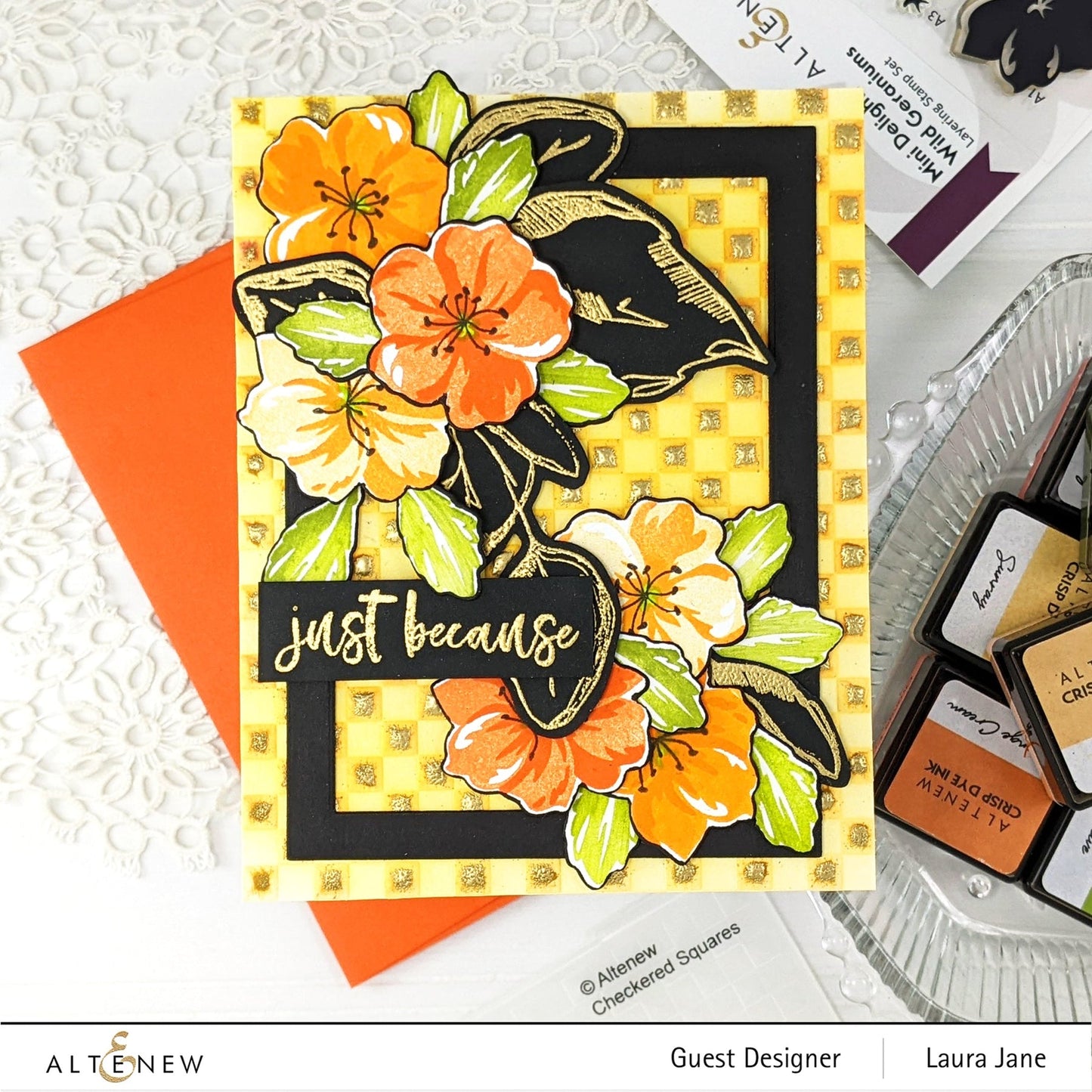 Altenew Mini Delight: Wild Geraniums Stamp & Die Set