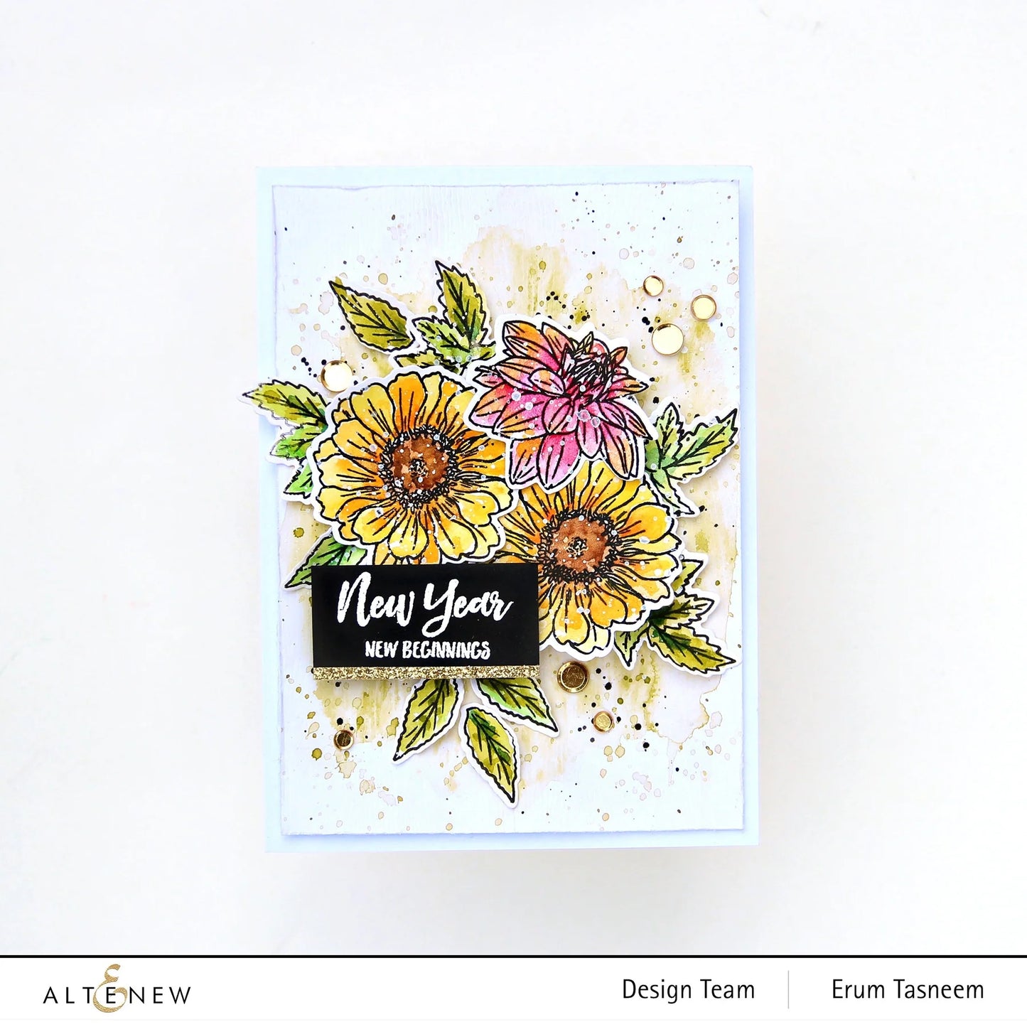 Altenew New Beginnings Stamp and Stencil