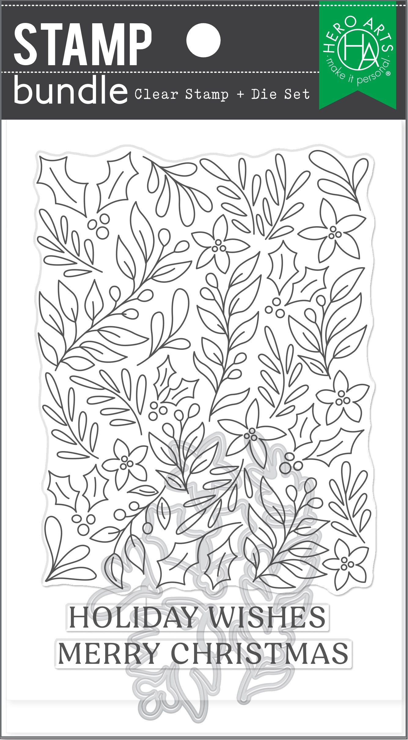 Hero Arts Color Layering Christmas Foliage Stencils