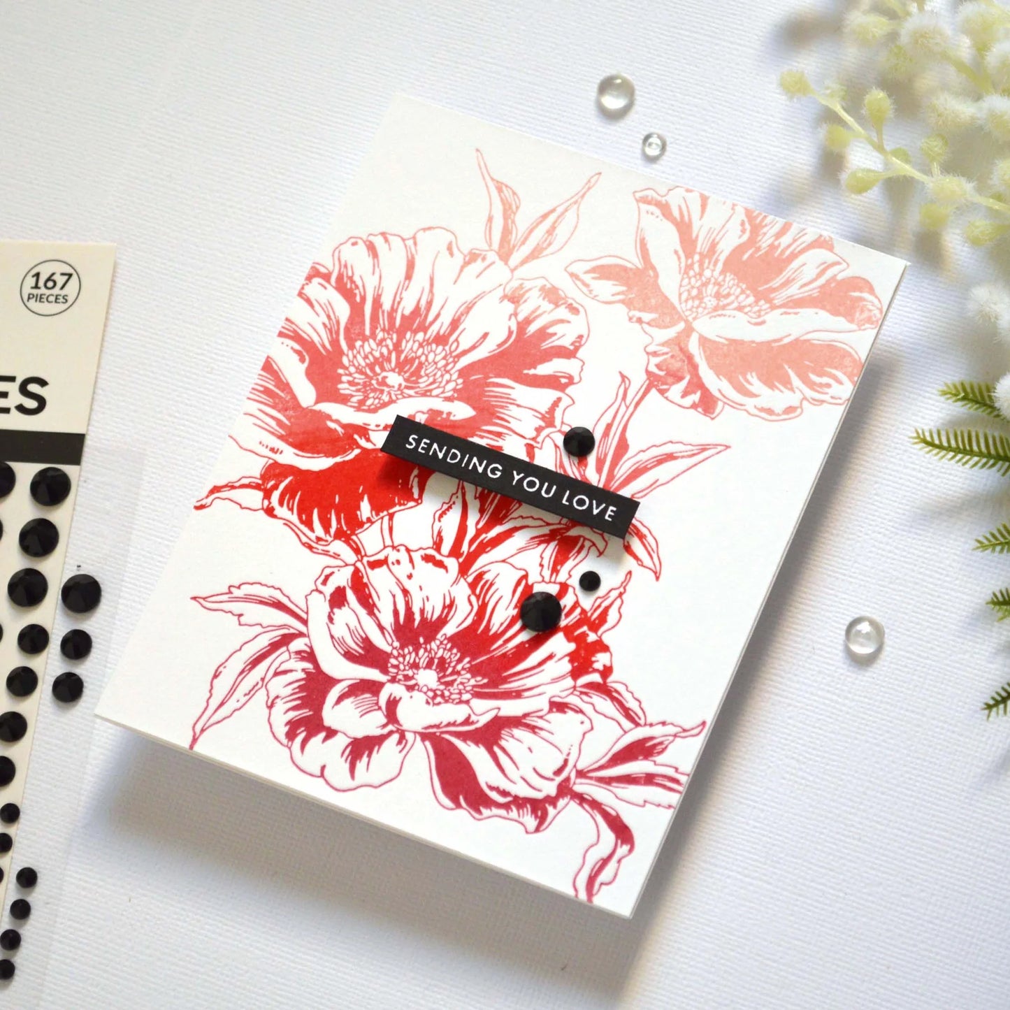 Altenew Inked Poppies Press Plates (BetterPress and Hot Foil Compatible)
