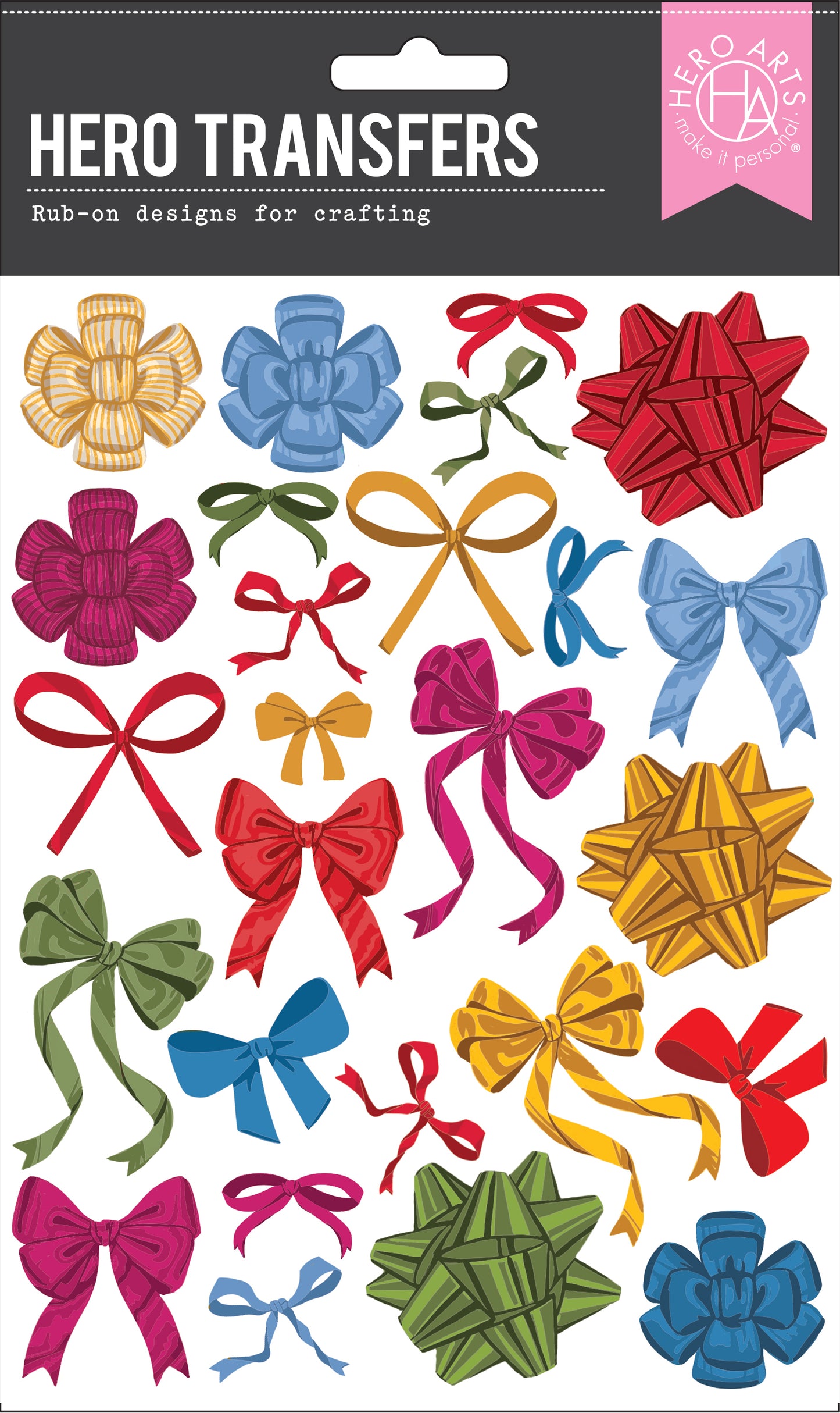 Hero Arts Ribbons & Bows Hero Transfers