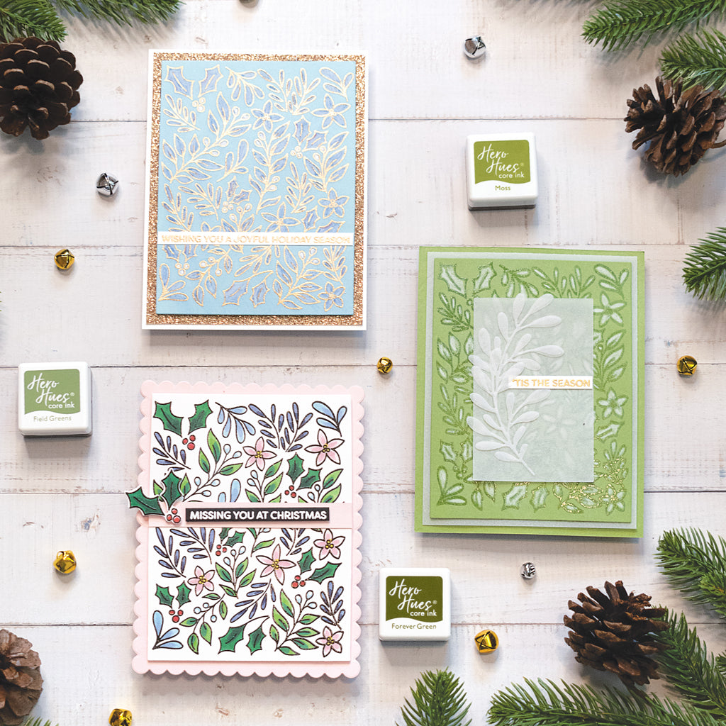 Hero Arts Christmas Foliage Bundle (Stamps & Dies)