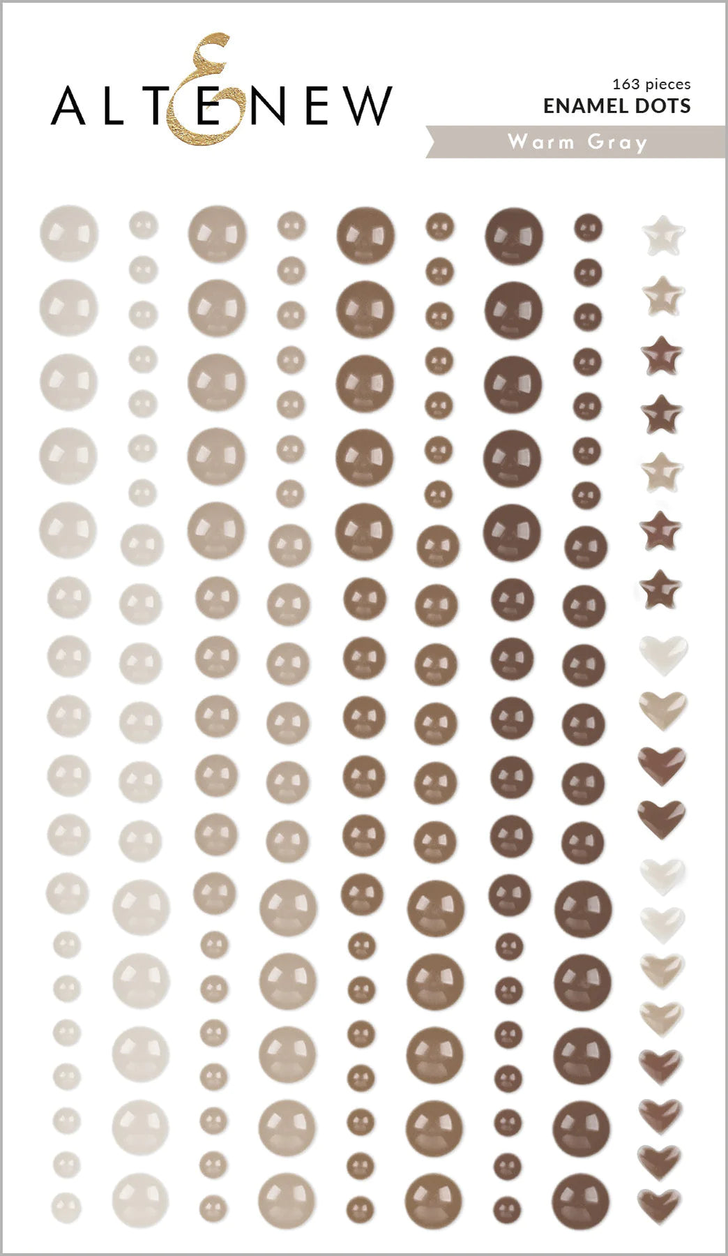 Altenew Warm Gray Enamel Dots