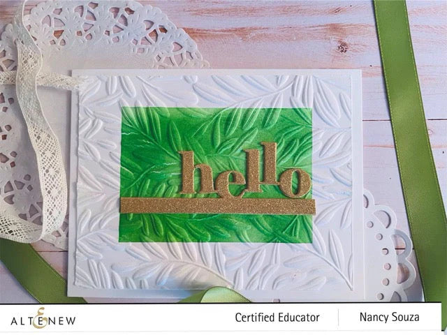 Altenew Curving Leaves 3D Embossing Folder