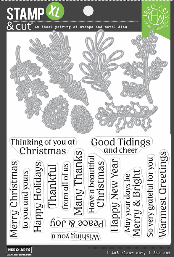 Hero Arts Winter Foliage Stamp & Cut