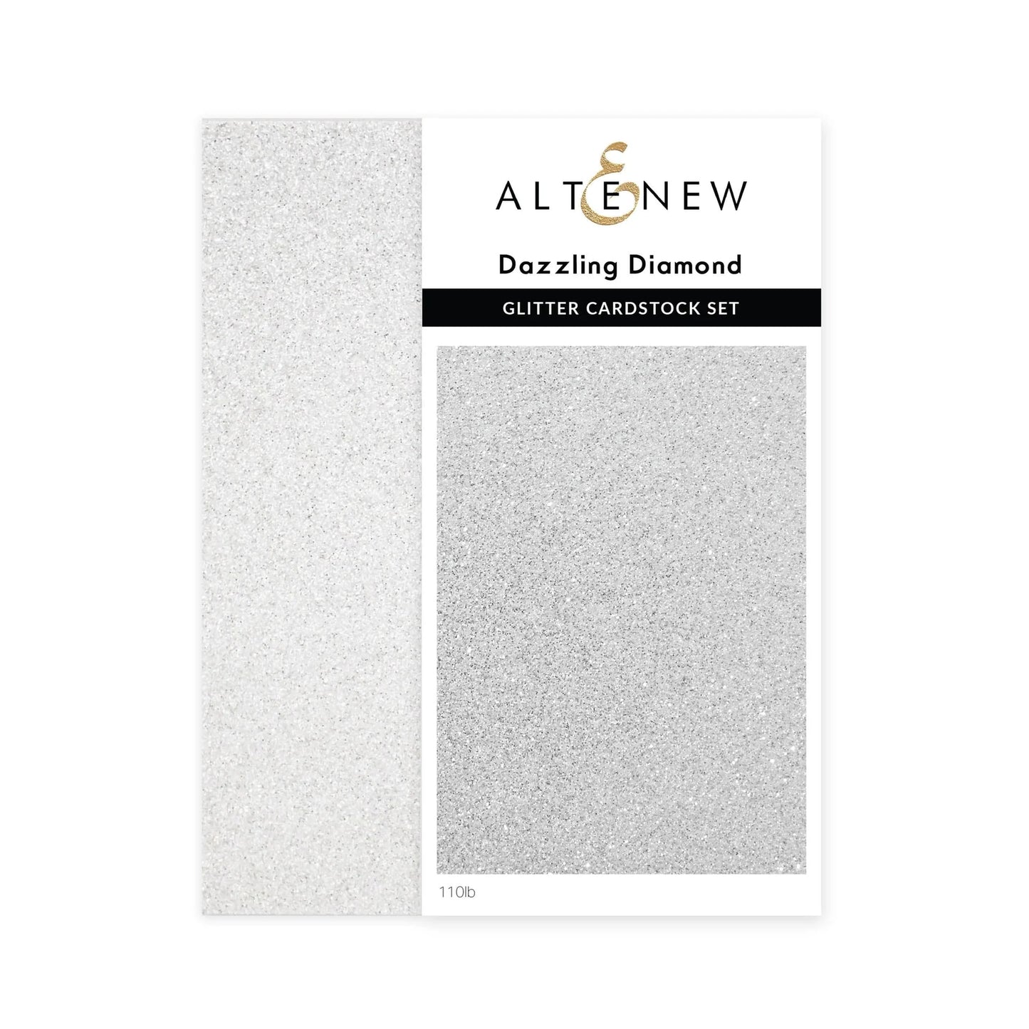 Altenew Dazzling Diamond Glitter Cardstock Set (Silver)