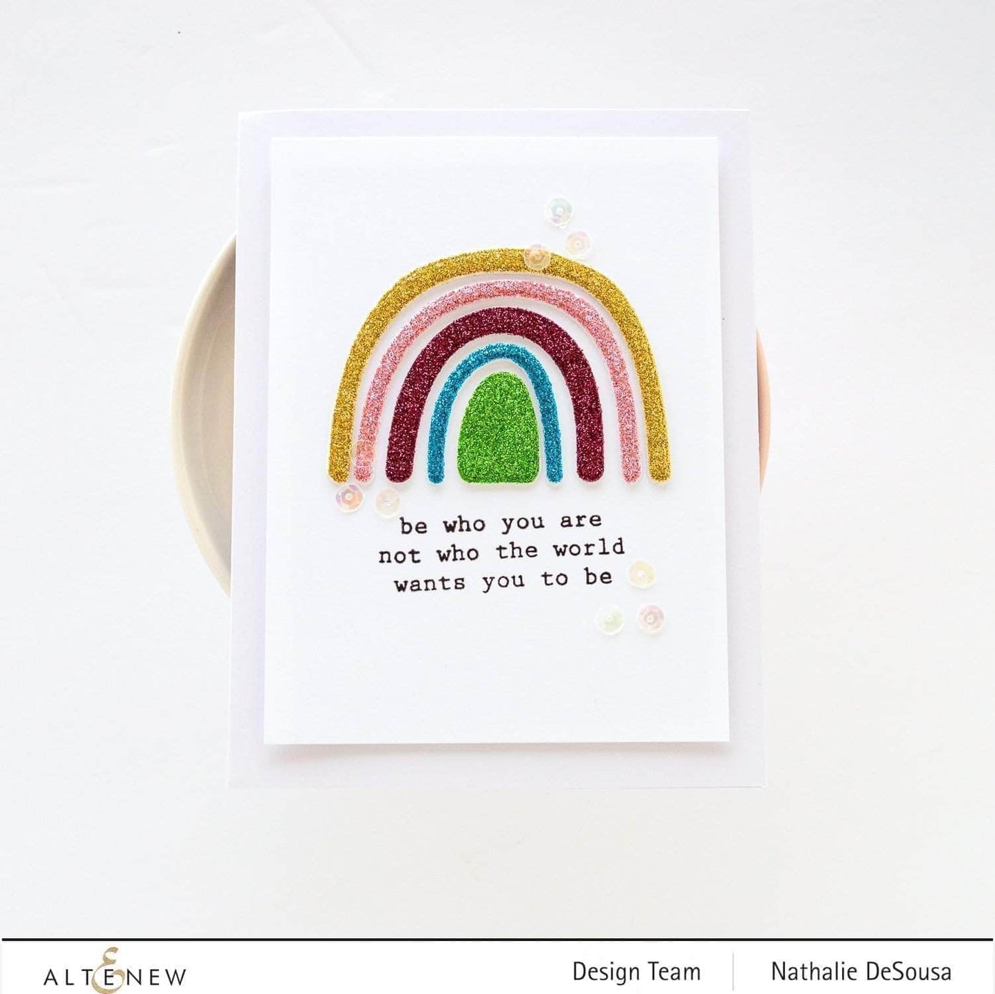 Altenew Dazzling Diamond Glitter Cardstock Set (Silver)