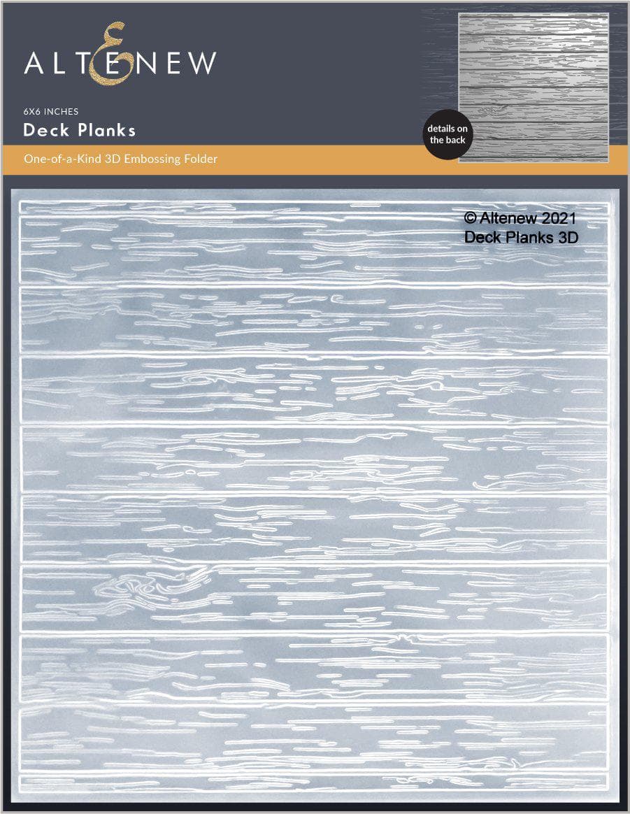 Altenew Deck Planks 3D Embossing Folder