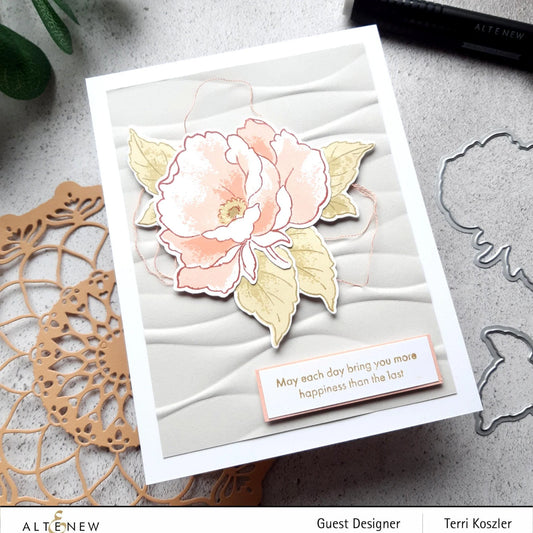 Altenew Ribbon Waves 3D Embossing Folder