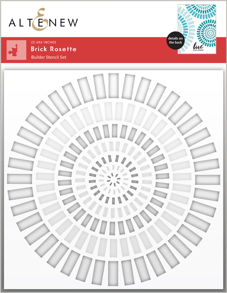 Altenew Brick Rosette Builder Stencil Set