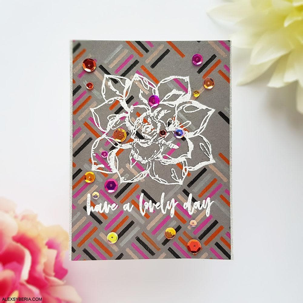 Altenew Square Weave Pattern Stencil