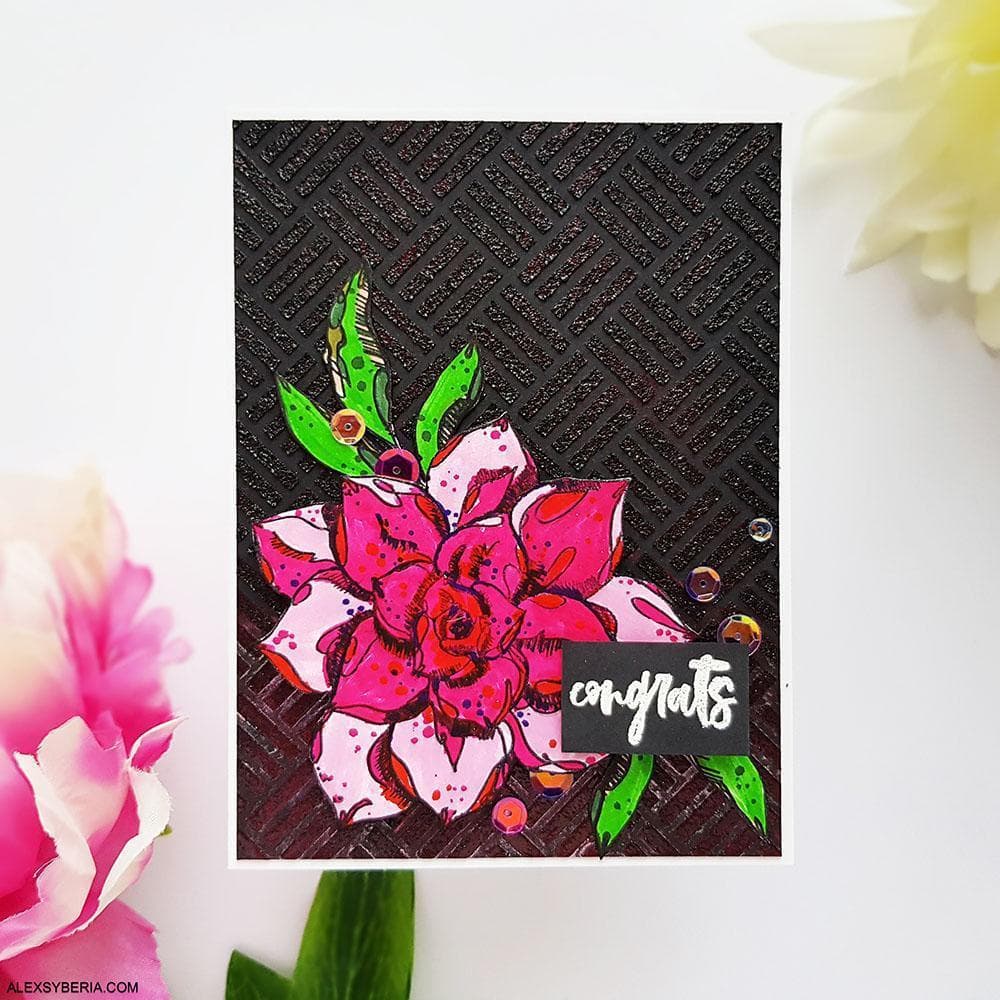 Altenew Square Weave Pattern Stencil