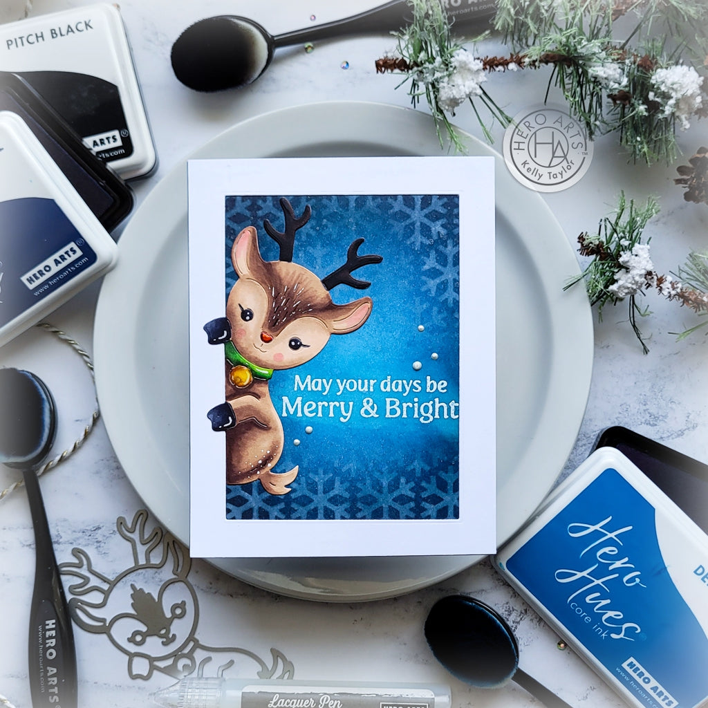 Hero Arts Peeking Reindeer Fancy Die