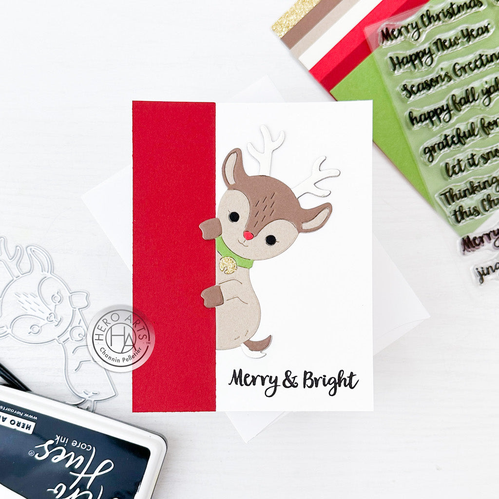 Hero Arts Peeking Reindeer Fancy Die