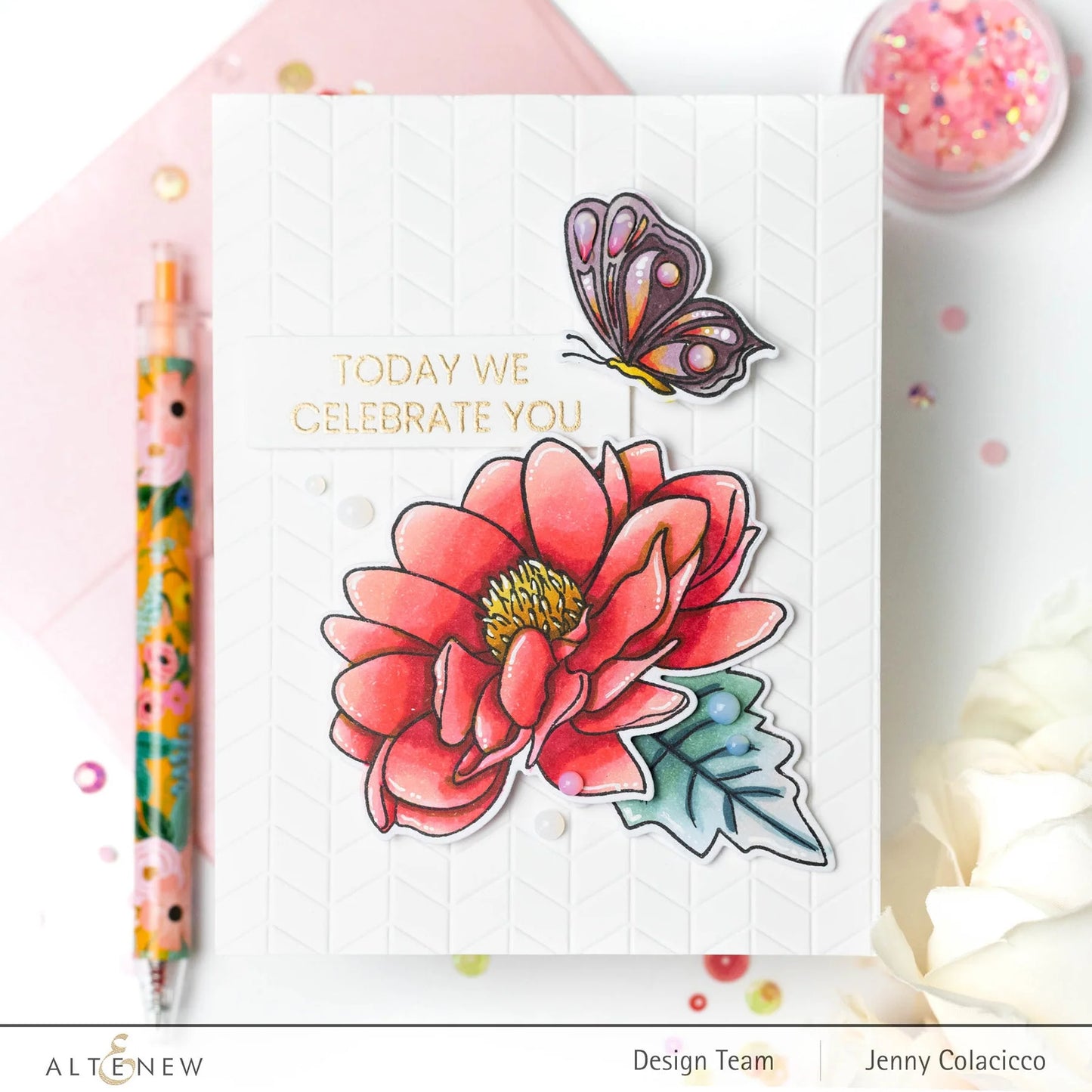 Altenew One-Go Birthday Greetings Stamp and Die Bundle
