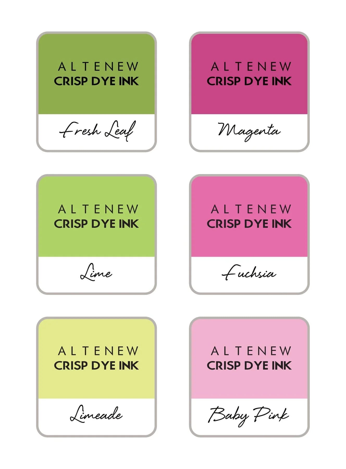 Altenew Spring Bouquet 6 Crisp Dye Ink Mini Cube Set