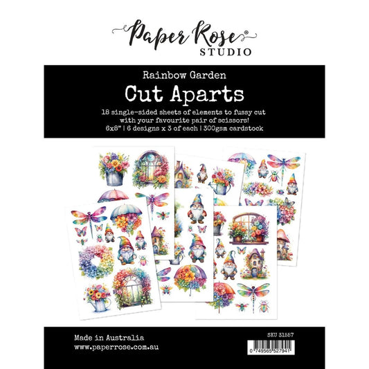 Paper Rose Studio Rainbow Garden Cut Aparts