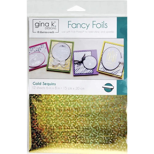 Gina K Designs/Thermoweb Fancy Foils - Gold Sequins