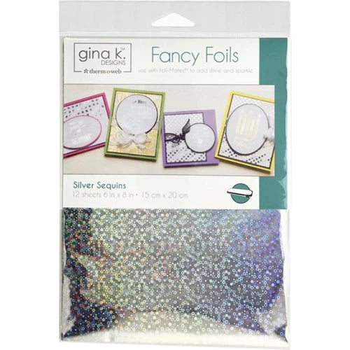 Gina K Designs/Thermoweb Fancy Foils - Silver Sequins