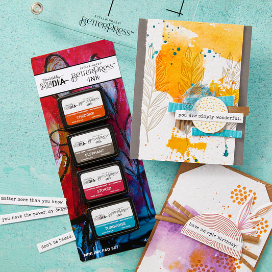 Spellbinders BetterPress Ink Mini Set - Dina's Faves, 4pk