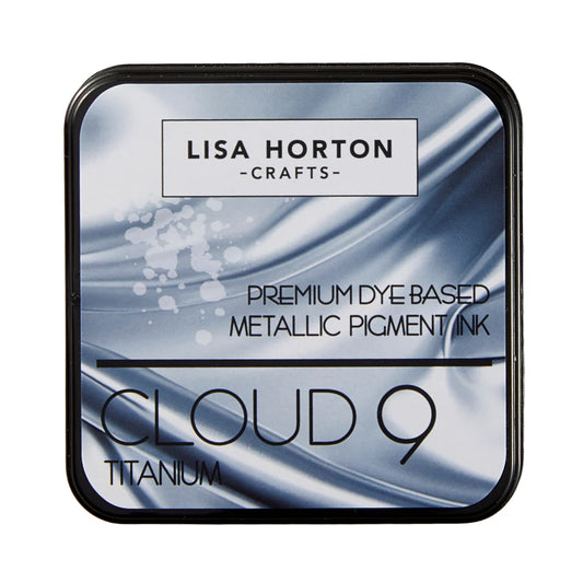 Lisa Horton Crafts Metallic Pigment Ink Pad - Titanium