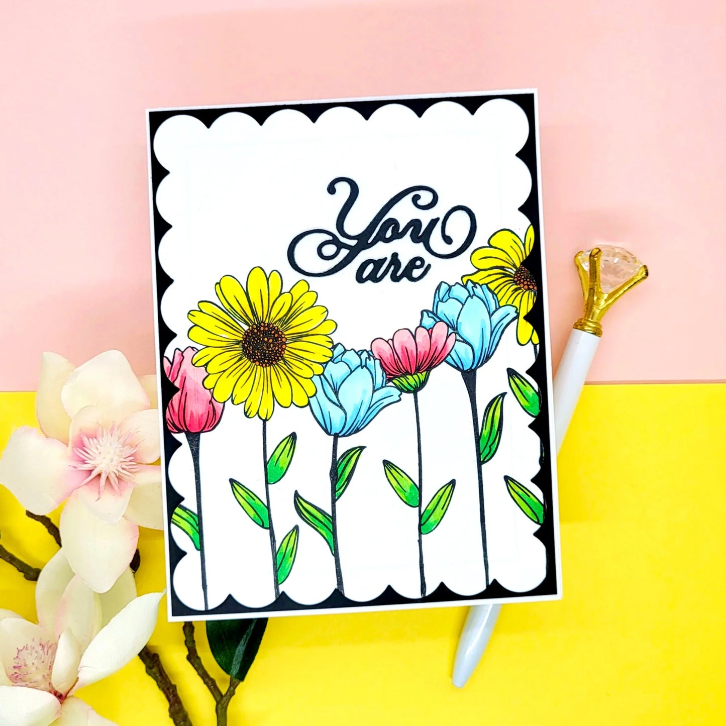 LDRS Creative Fresh Cut Daisies 4x6 Stamps