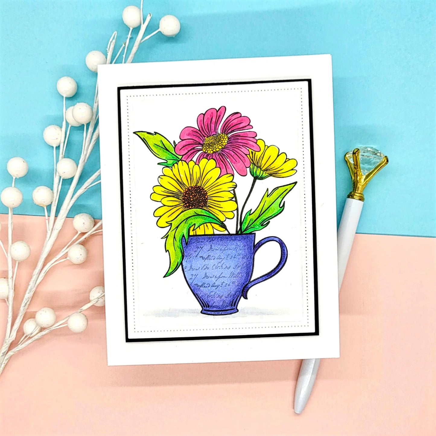 LDRS Creative Fresh Cut Daisies 4x6 Stamps