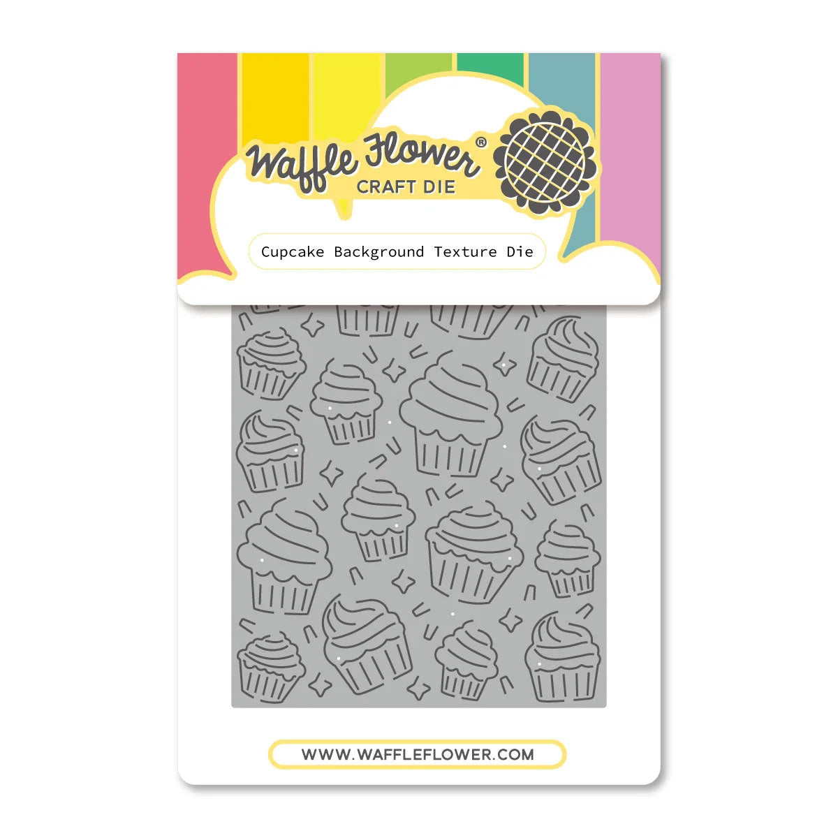 Waffle Flower Cupcake Background Texture Die