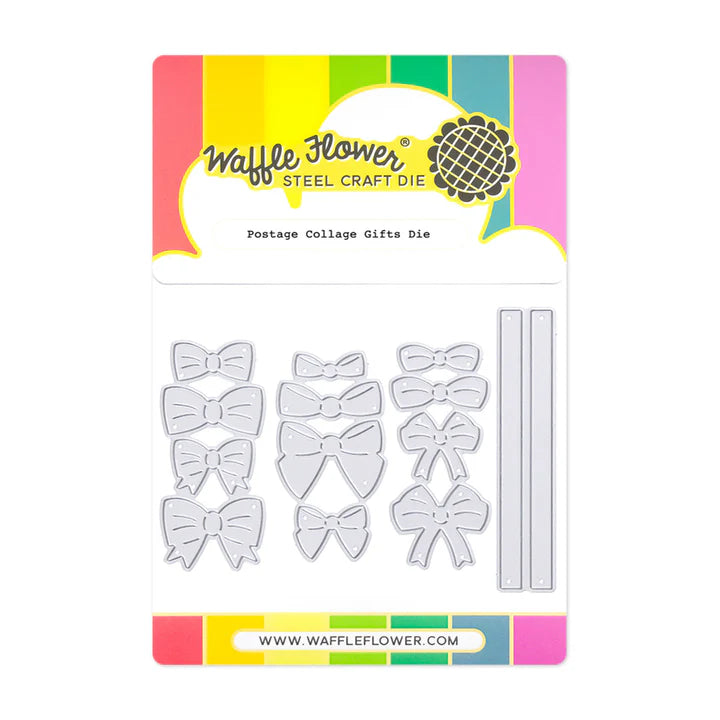 Waffle Flower Postage Collage Gifts Die Set