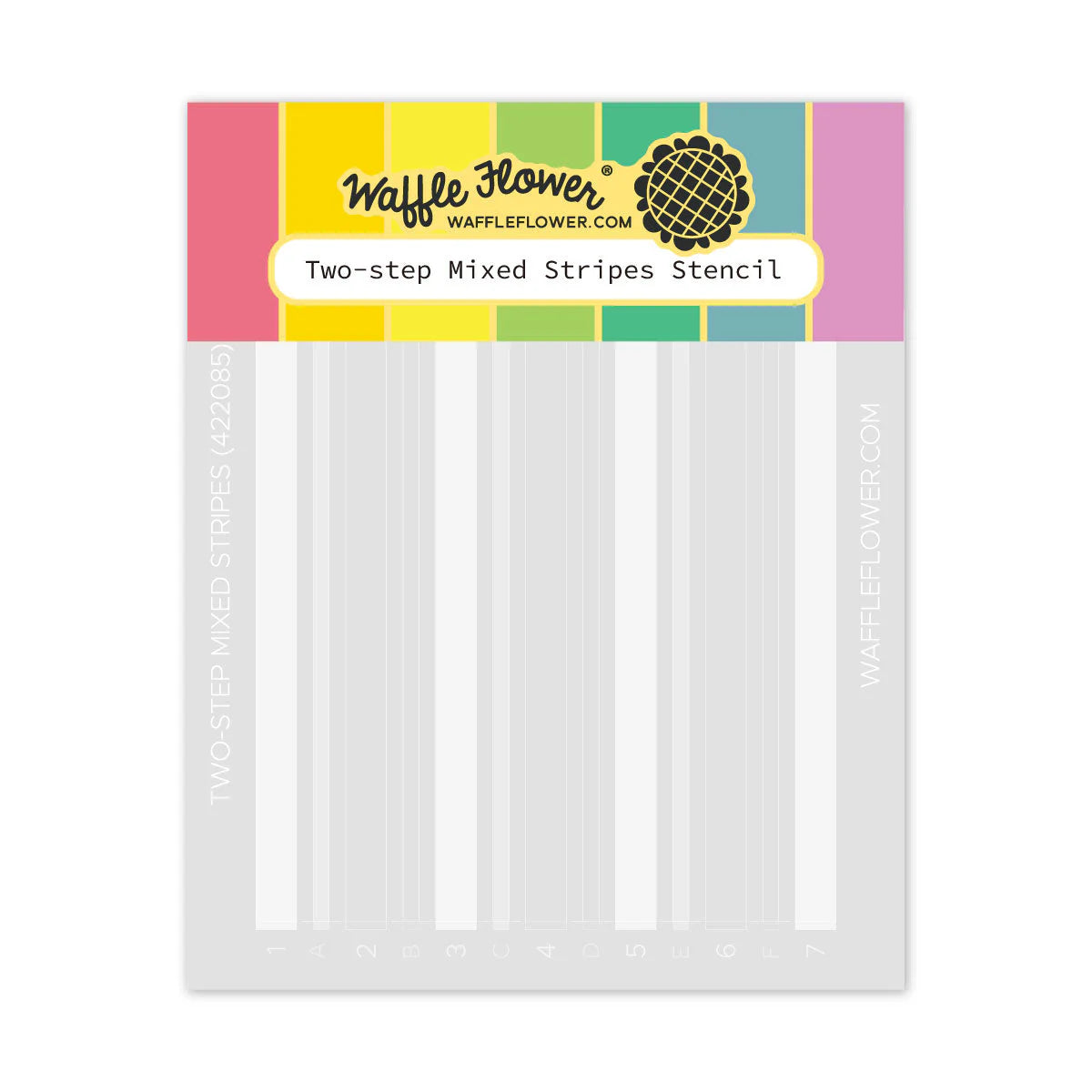 Waffle Flower Two-step Mixed Stripes Stencil Set