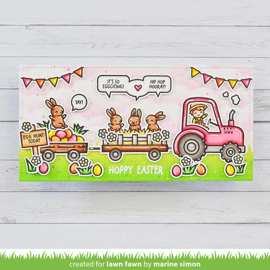 Lawn Fawn Hay There, Hayrides! Bunny add-on Stamp Set