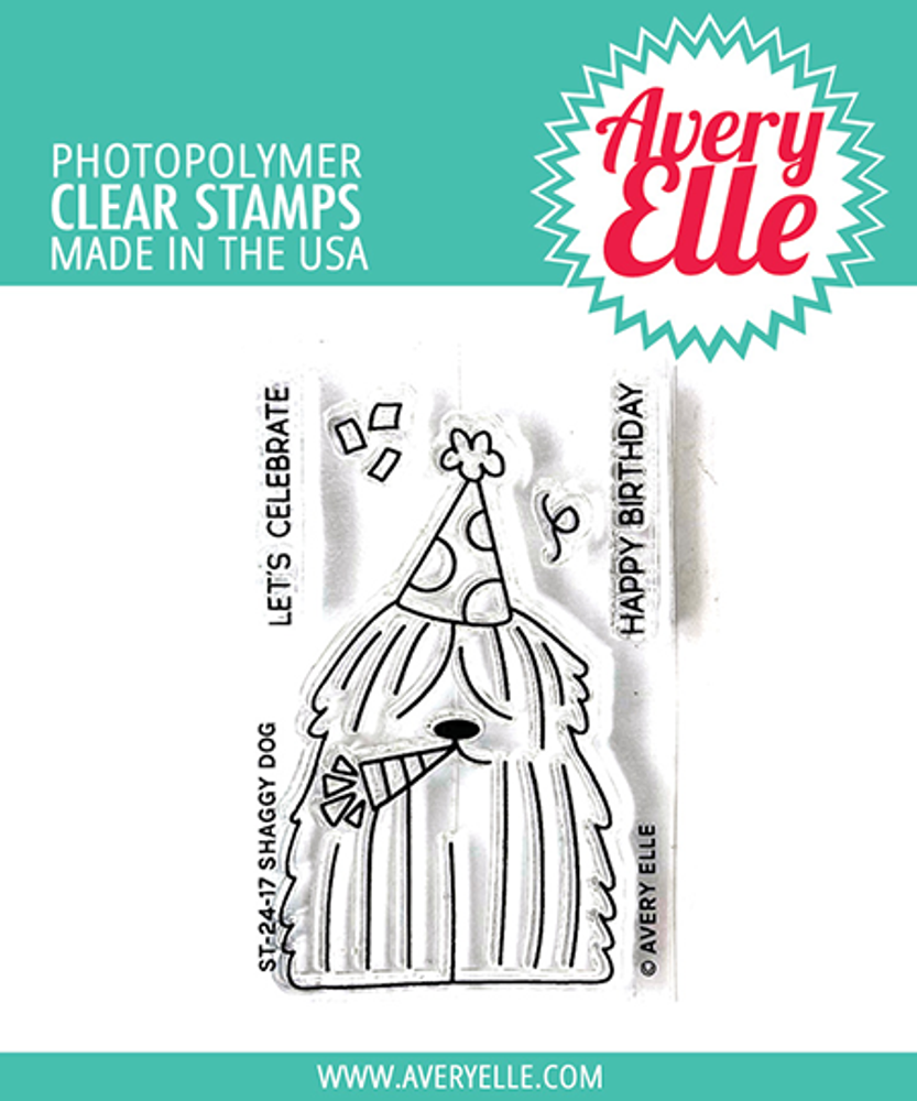 Avery Elle Shaggy Dog Clear Stamps