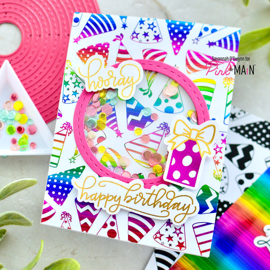 Pink & Main Birthday Sentiments Foilables Cut Ups