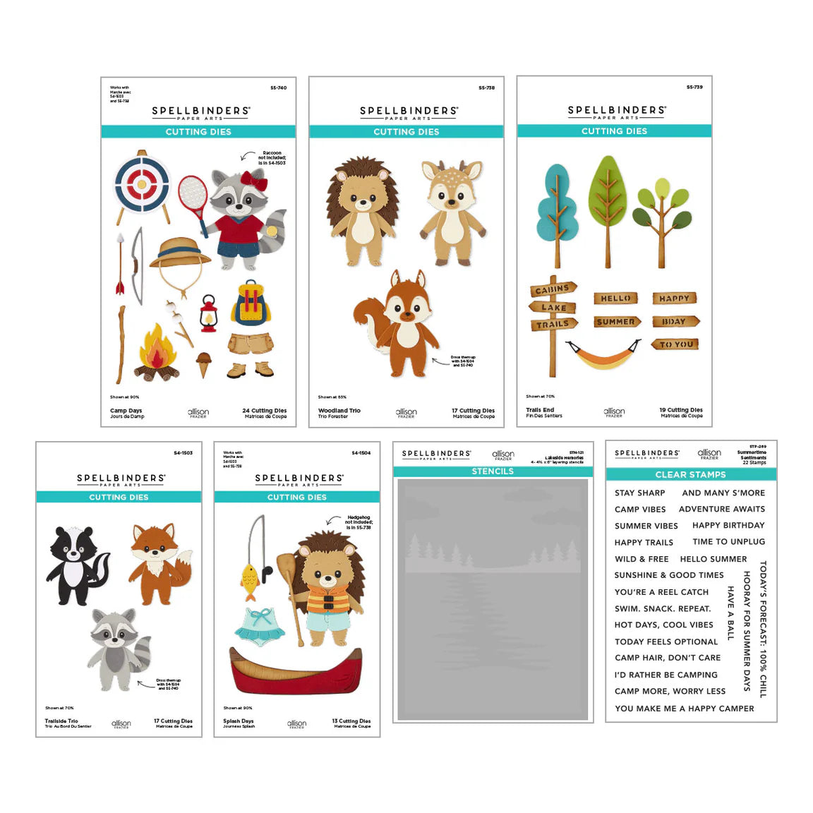 Spellbinders Summer Camp Collection Bundle - I Want it All!