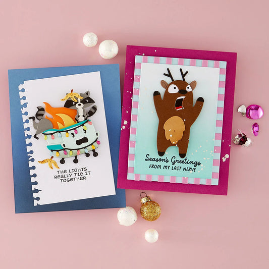 Spellbinders Merry Mayhem Stamp & Die Bundle Set