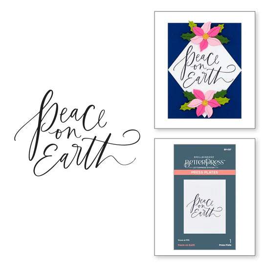 Spellbinders Peace on Earth BetterPress Plates