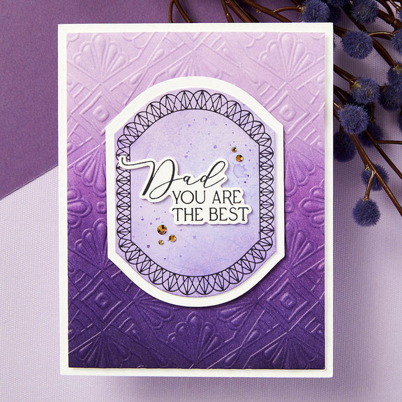 Spellbinders Mother's & Father's Day Sentiments BetterPress Plate & Die Set