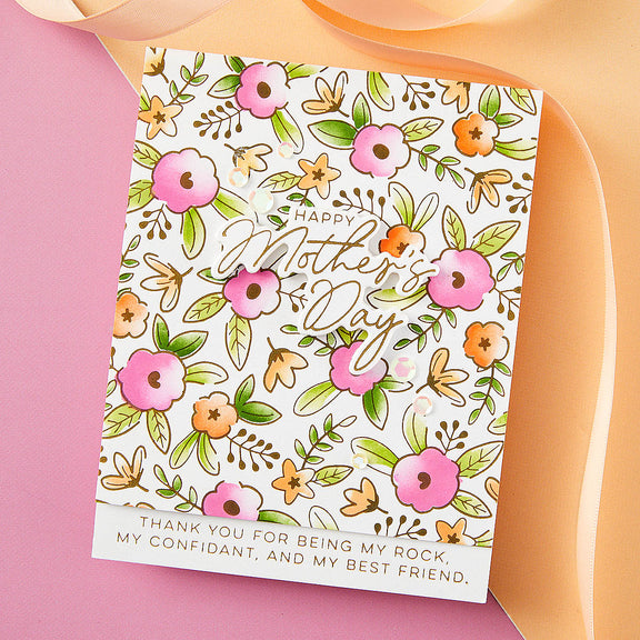 Spellbinders Floral Celebration BetterPress and Stencil Bundle