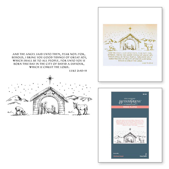 Spellbinders Christmas Gospel BetterPress Plates