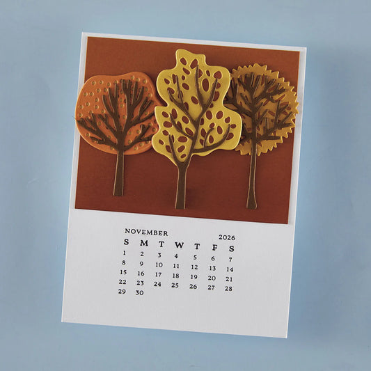 Spellbinders DIY 2026 Calendar BetterPress Plates
