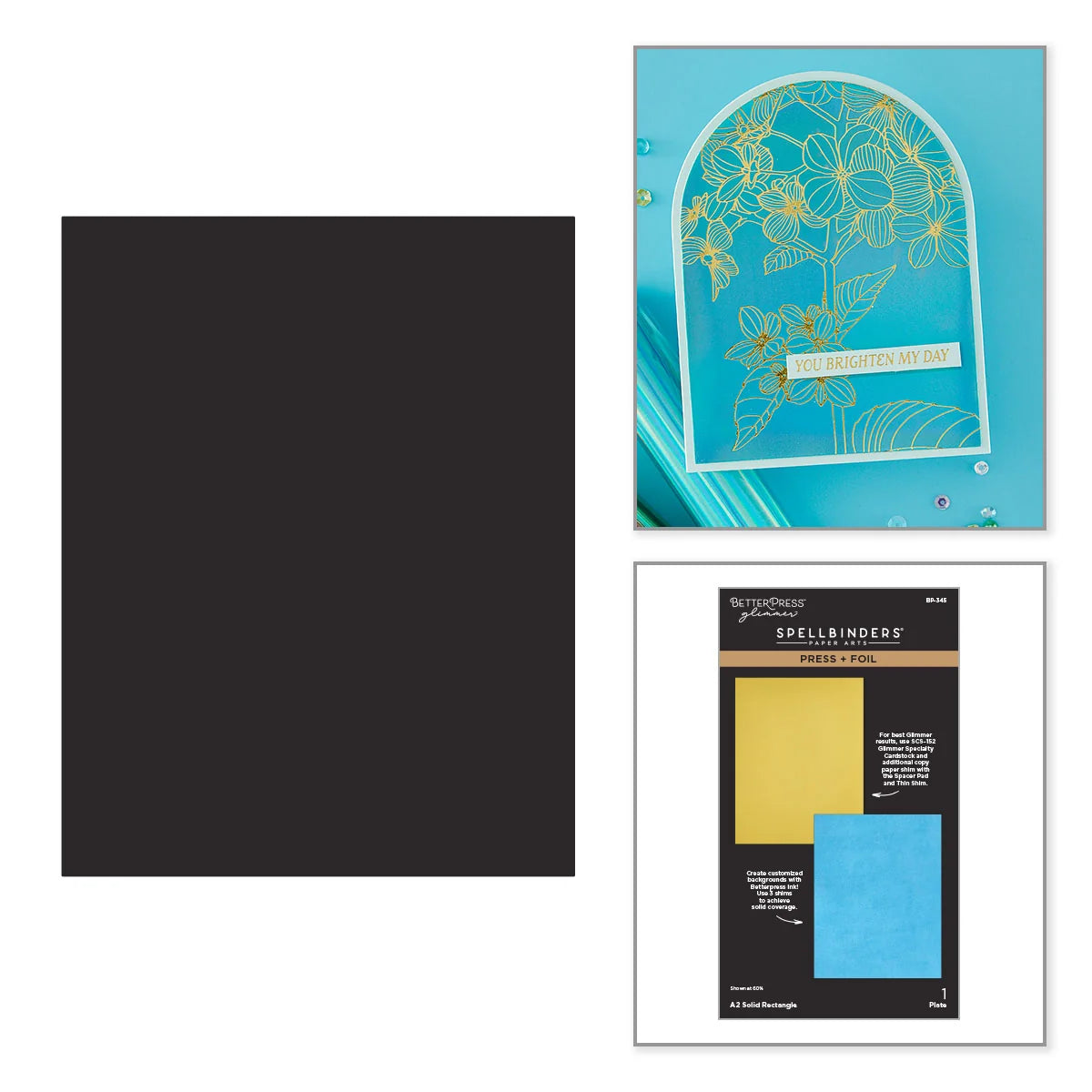 Spellbinders A2 Solid Rectangle Press/Foil Plate