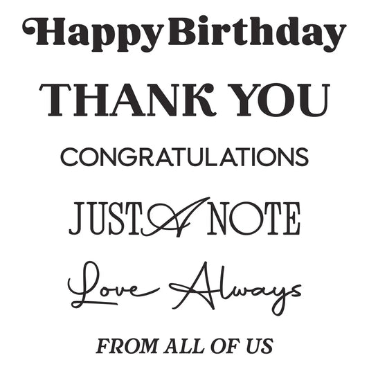 Spellbinders Timeless Greetings Press/Foil Plates