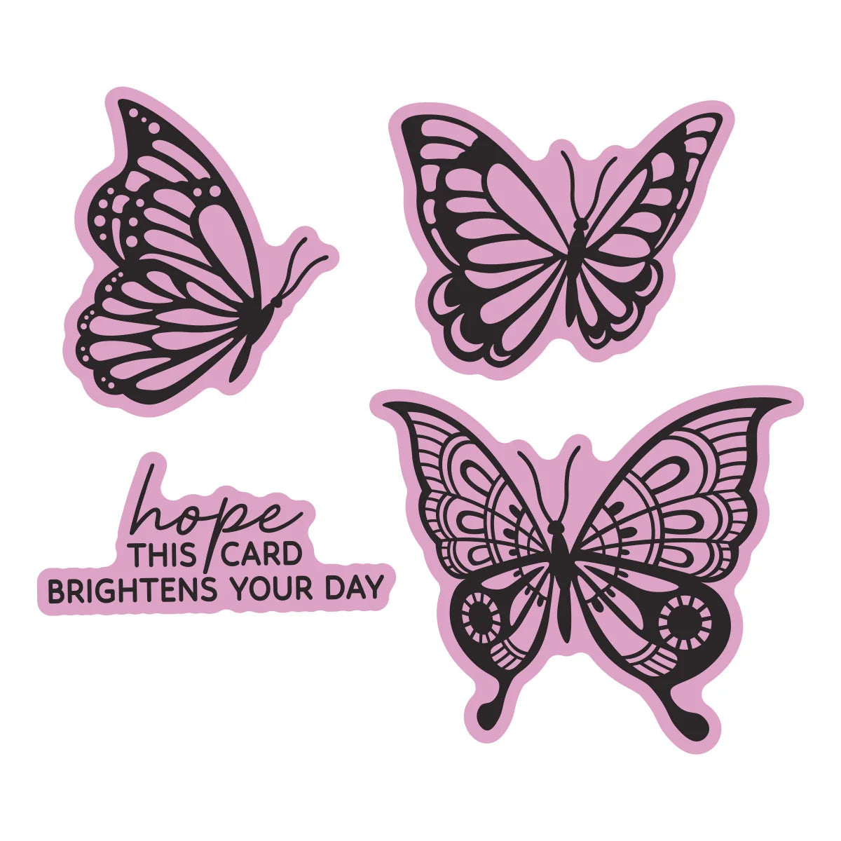 Spellbinders Bright Butterflies Press/Foil Plate/Die Set