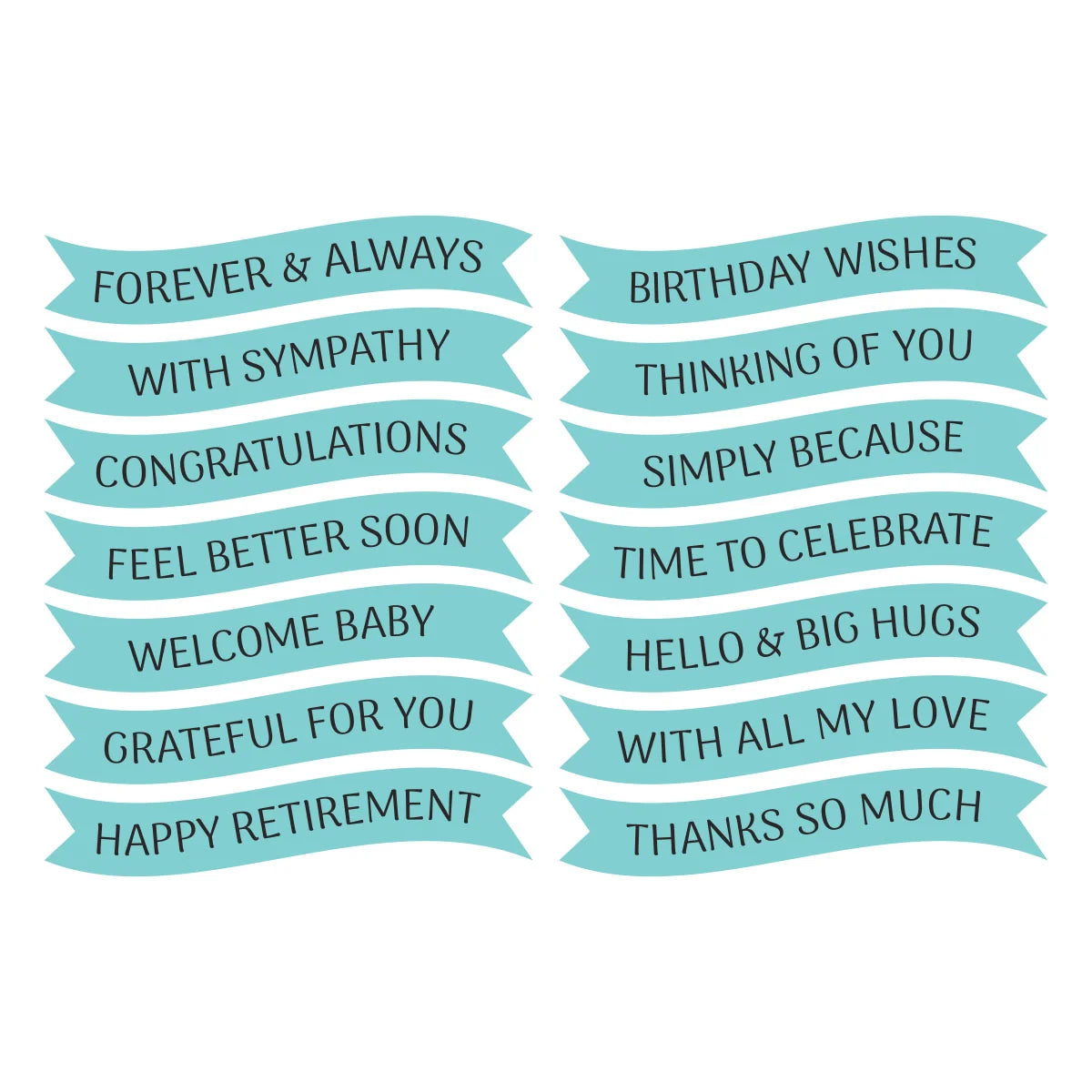 Spellbinders Signature Sentiments Press/Foil Plate/Die Set